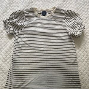 GAP Striped Puff Sleeve Top